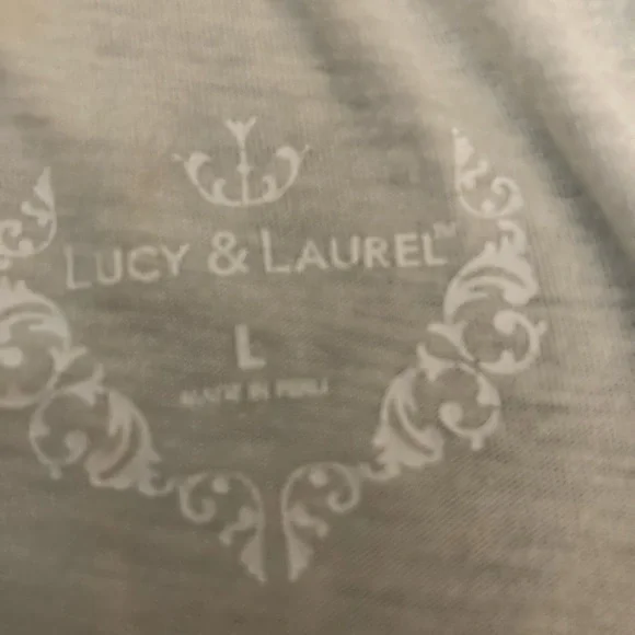 Cream top, short-sleeved,  L - Picture 3 of 3